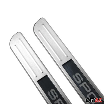 2013-2016 Ford Escape Door Sill Scuff Plate Illuminated Sport Stainless Steel 2Pcs