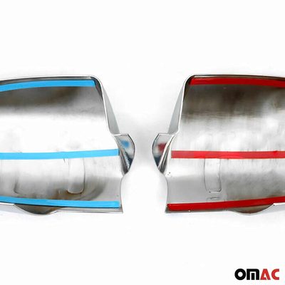 2006-2011 Hyundai Accent 3.gen Sedan Side Mirror Cover Caps Chrome Silver 2 Pcs