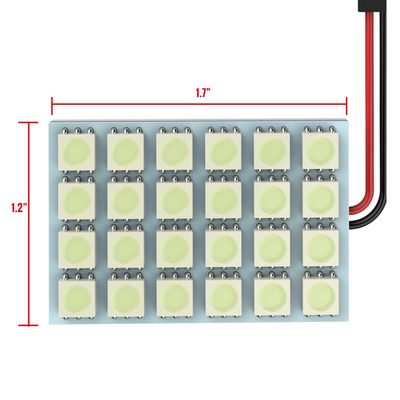 Universal SMD 24PC LED Panel Dome Light