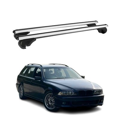 1999-2003 BMW 5 Series E39 Wagon Roof Rack Cross Bars Silver