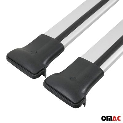 2027 Volkswagen Atlas Roof Rack Cross Bars Luggage Carrier Alu Silver 2Pcs
