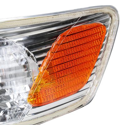 2000-2001 Toyota Camry Factory Headlights w/Amber Reflectors Chrome/Clear