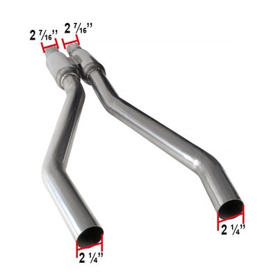2010-2015 Chevy Camaro 3.6L V6 S.Steel Dual Catback Exhaust System Burnt Tip