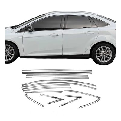 2012-2018 Ford Focus Sedan Window Molding Trim Streamer Stainless Steel