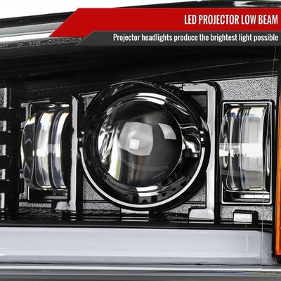2003-2007 Chevy Silverado Avalanche LED Projector Headlights Bumper Lights
