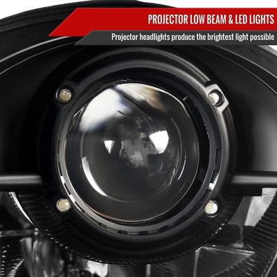 1997-2004 Porsche Boxster 986/911 996 LED Light Headlights Signal Lights Black