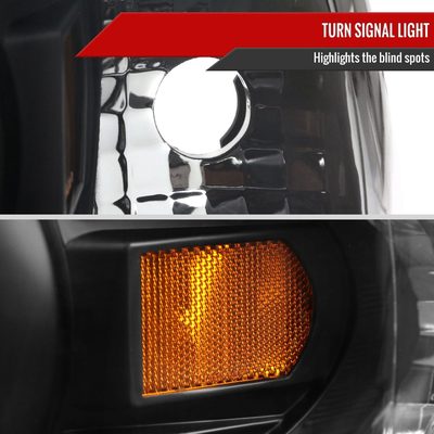 2002-2005 Ford Explorer Dual Halo Projector Headlights Matte Black/Clear Lens