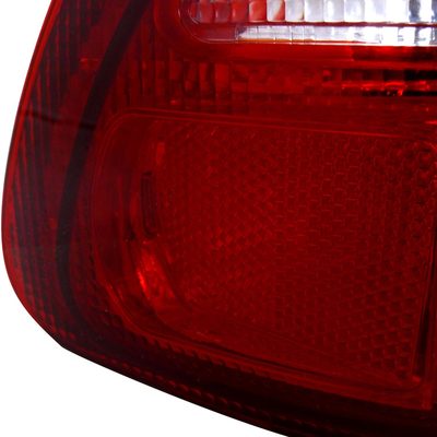 1992-1995 Honda Civic Tail Lights Chrome Housing/Red Clear Lens