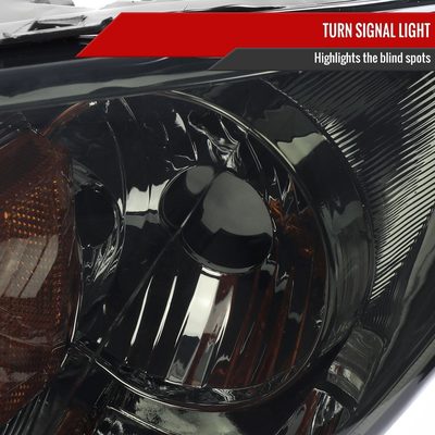 2004-2009 Mazda 3 Sedan Projector Style Headlights Chrome Housing/Smoke Lens