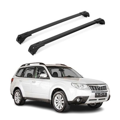 2009-2013 Subaru Forester III Roof Rack Cross Bars Black