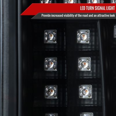 2000-2006 Chevy Suburban/Tahoe/Yukon/Yukon XL LED C Bar Tail Lights Black