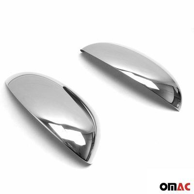 2011-2014 Nissan Juke Side Mirror Cover Caps Stainless Steel Silver 2 Pcs