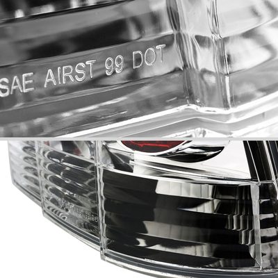 1999-2004 Ford Mustang Tail Lights Chrome Housing/Clear Lens