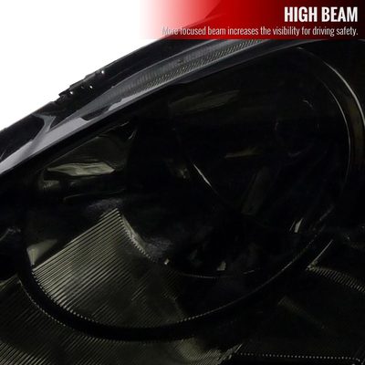 2002-2004 Acura RSX Factory Style Headlights w/ Amber Reflectors Chrome/Smoke