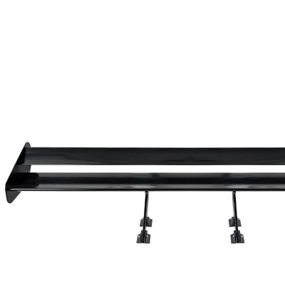 Universal Black CNC Aluminum 52" Double Deck Adjustable Trunk Spoiler Wing