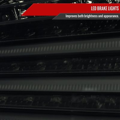 2004-2007 BMW E60 5 Series Sedan LED Tail Lights Glossy Black/Smoke Lens