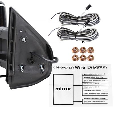 2007-2014 Chevy Silverado/Suburban/ Sierra/Yukon Heated Towing Mirrors Smoke