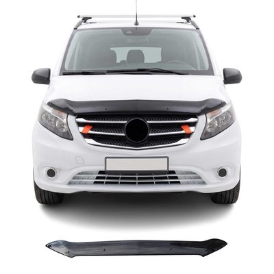 2016-2024 Mercedes Metris Front Bug Shield Hood Deflector 1 Pc Smoke