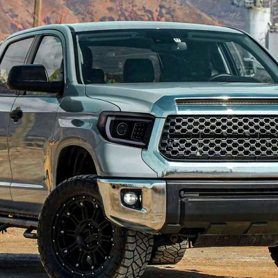 2014-2021 Toyota Tundra LED CBar Projector Headlights Turn Signal Lights Smoke