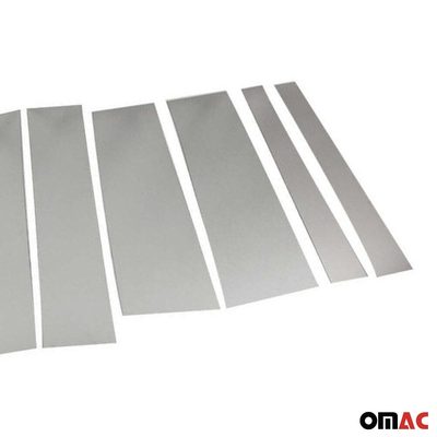 2015-2022 RAM ProMaster City Window B Pillar Posts Door Trim Stainless Steel Silver 8x