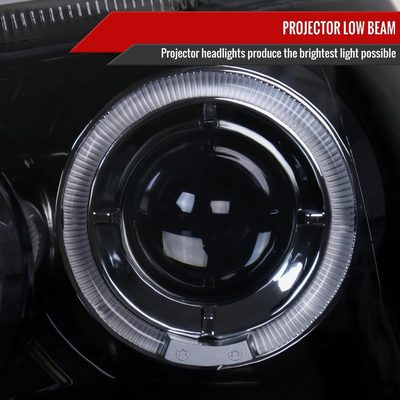 2006-2008 VW Golf Rabbit/ 2006-2010 Jetta Dual Halo Projector Headlights Smoke