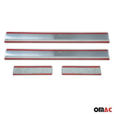 2005-2021 Nissan Frontier Door Sill Scuff Plate Scratch Protector Stainless Steel 4Pcs