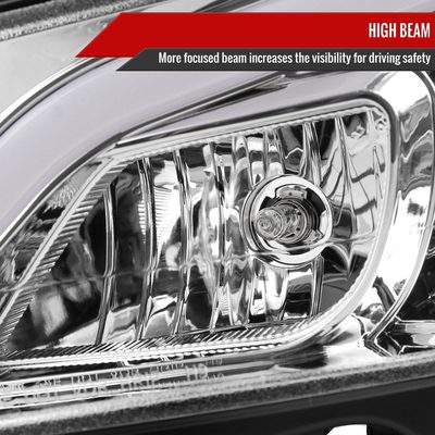 2012-2014 Mercedes-Benz W204 C-Class LED Bar Projector Headlights Chrome