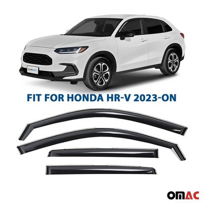 Clim Art Wind Deflectors for Honda HR-V 2023-2025 Shatterproof Dark Smoke 4 Pcs