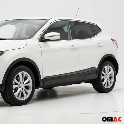 2017-2022 Nissan Rogue Sport Side Door Molding Trim Stainless Steel Dark 4x