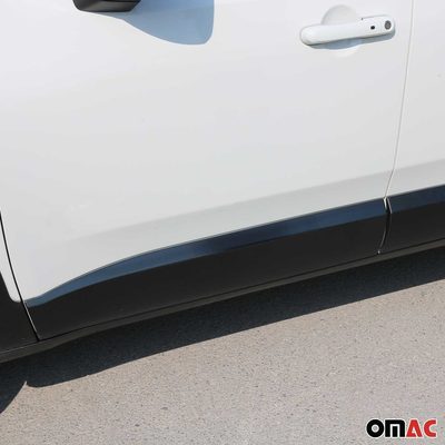 2019-2024 Jeep Renegade Side Door Molding Trim Brushed Steel Dark 4x