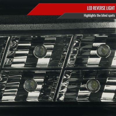 2007-2009 Lexus LS460 LED Tail Lights + Trunk Lights Chrome/Smoke Lens