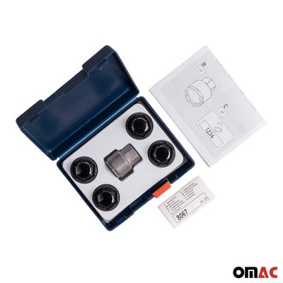 Wheel Lock Kit for Toyota 4Runner Camry Corolla RAV4 Sienna M12X1,5 Black