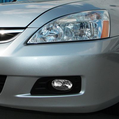 2006-2007 Honda Accord Sedan H11 Fog Lights Kit Chrome Housing/Clear Lens