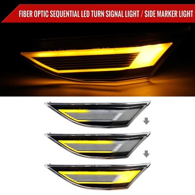 For Porsche 911 991/981 718 2011-2019 LED Turn Signal Clear With Sequential