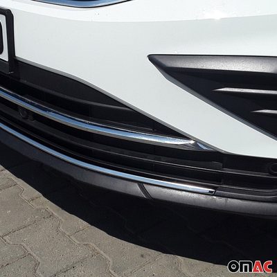 Front Bumper Trim Molding for VW Tiguan 2022-2024 Stainless Steel Silver 1 Pc