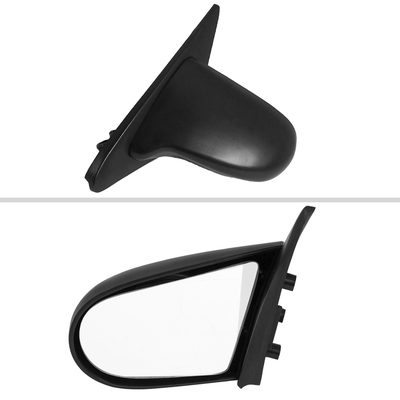 1992-1995 Honda Civic Coupe/Hatchback Black Manual Adjustable Spoon Mirrors