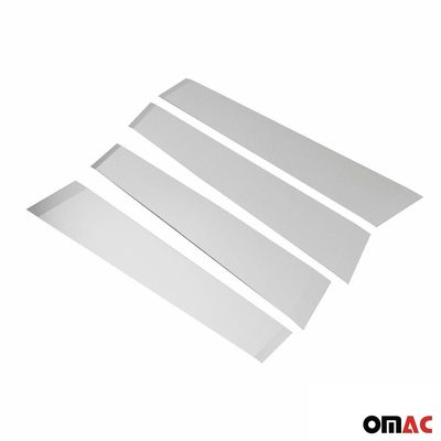 2018-2022 Toyota C-HR Window B Pillar Posts Door Trim Cover Stainless Steel Silver 4x