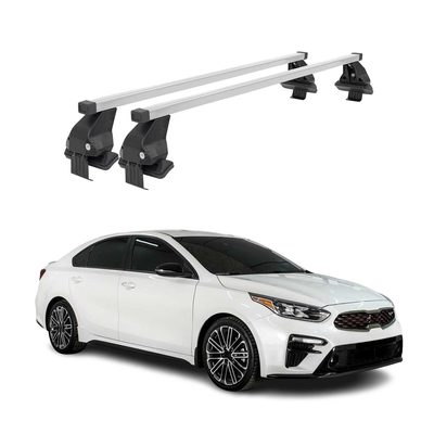 2019-2024 Kia Forte Sedan Roof Rack Cross Bars Silver