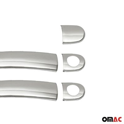 2012-2019 VW Beetle Car Door Handle Cover Protector Stainless Steel Chrome 2 Key Hole