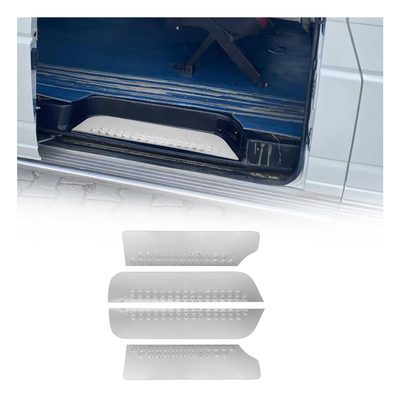 1993-2003 VW Eurovan Door Sill Scuff Plate Scratch Protector Stainless Steel Silver 2Pcs