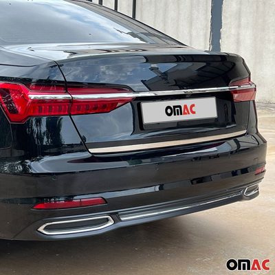 2019-2024 Audi A6 Sedan Rear Trunk Molding Trim Stainless Steel Silver 1Pc