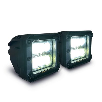 Luces Led CUBEIT de 3" RT Amber Series c / Inserto de plastico (1 Par)