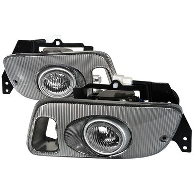 1992-1995 Honda Civic Coupe/Hatchback H3 Fog Lights Kit Chrome/Clear Lens