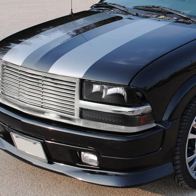 1998-2004 Chevy S10/ GMC Sonoma LED Bumper Lights Matte Black/Clear Lens