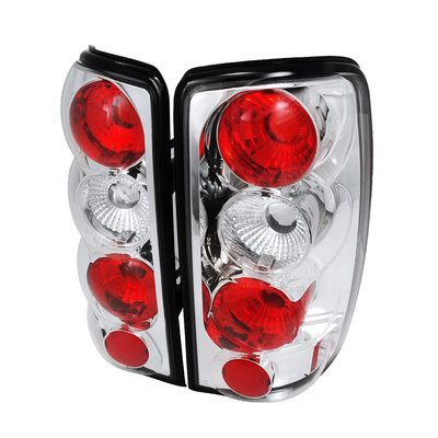 2000-2006 Chevy GMC Tahoe/Yukon/Suburban Tail Lights Chrome/Clear Lens