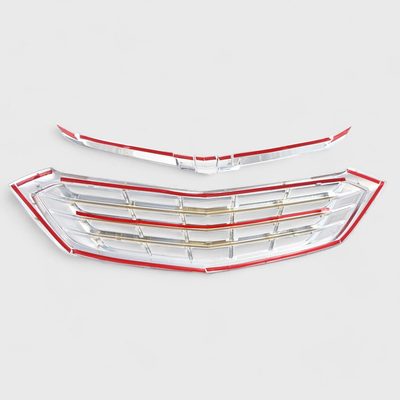 2018-2021 Chevrolet Equinox Grille Overlay Chrome 2Pcs ABS Plastic