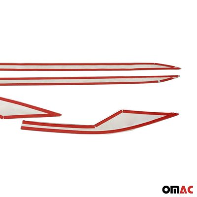 2018-2022 Toyota C-HR Side Door Molding Trim Skirt Garnish Stainless Steel Silver 4Pcs