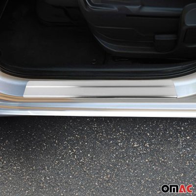 2018-2024 Nissan Kicks Door Sill Scuff Plate Scratch Protector Stainless Steel 4x