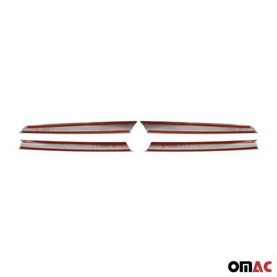 2006-2009 Toyota RAV4 Front Bumper Grill Trim Molding Stainless Steel Silver 4 Pcs