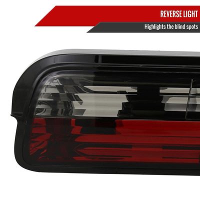 1989-1994 Nissan 240SX S13 Coupe Tail Lights Chrome Housing/Red Smoke Lens